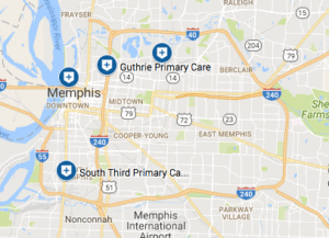 Map of Primary Care Clinics