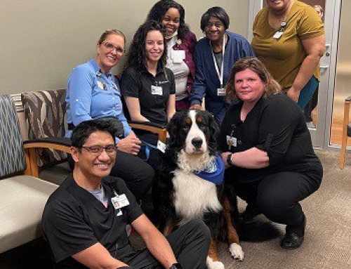 Otis will see you now: For Inpatient Rehabilitation Hospital patients, animal therapy proves that “not all medicine comes in a bottle”
